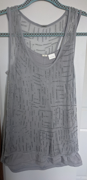 Chan Luu beaded chiffon tank - Picture 2 of 8